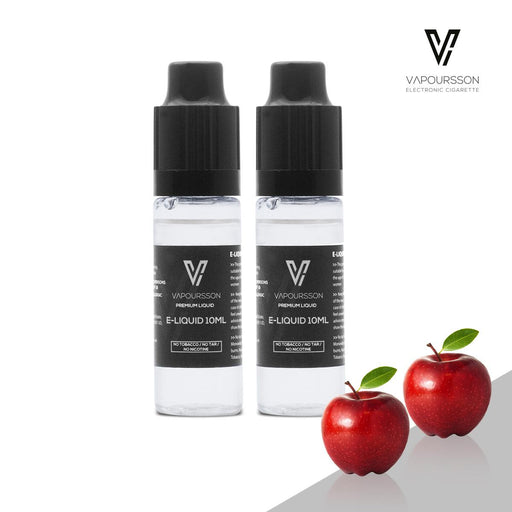 E-liquids,0mg,10ml,2 Pack,Vapoursson,Apple