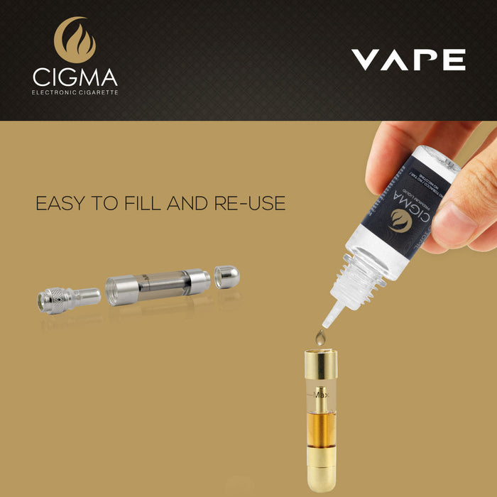 Cigma Coils for Cigma Vape e-Cigarette - Slim - Chrome (German) | Cigee