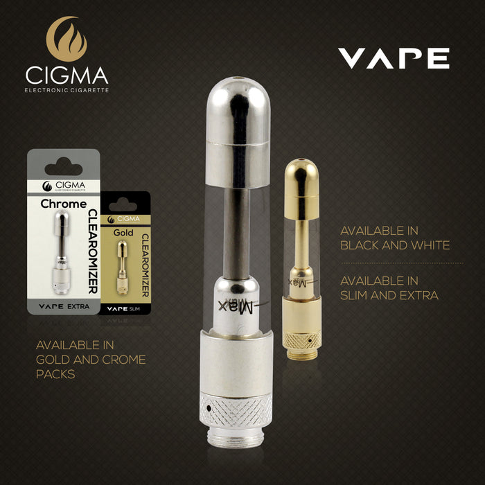 Cigma Clearomizer for Cigma Vape e-Cigarette - Extra - Chrome | Cigee