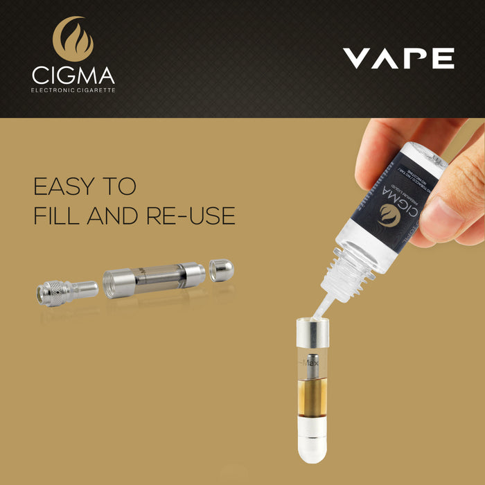 Cigma Clearomizer for Cigma Vape e-Cigarette - Extra - Chrome | Cigee