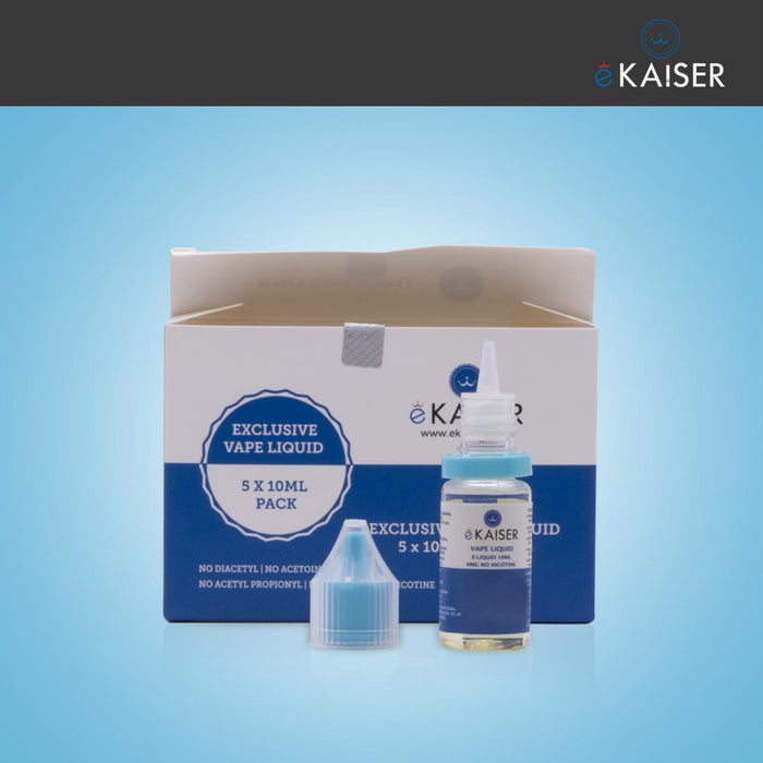 eKaiser e-Liquid - Mint-Menthol 0mg 10ml x 5 Pack | Cigee