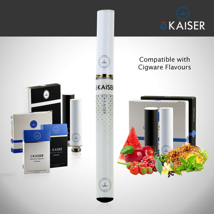 eKaiser e-Cigarette White Cartomizer - Flavour Mix 0mg x 5 Pack | Cigee