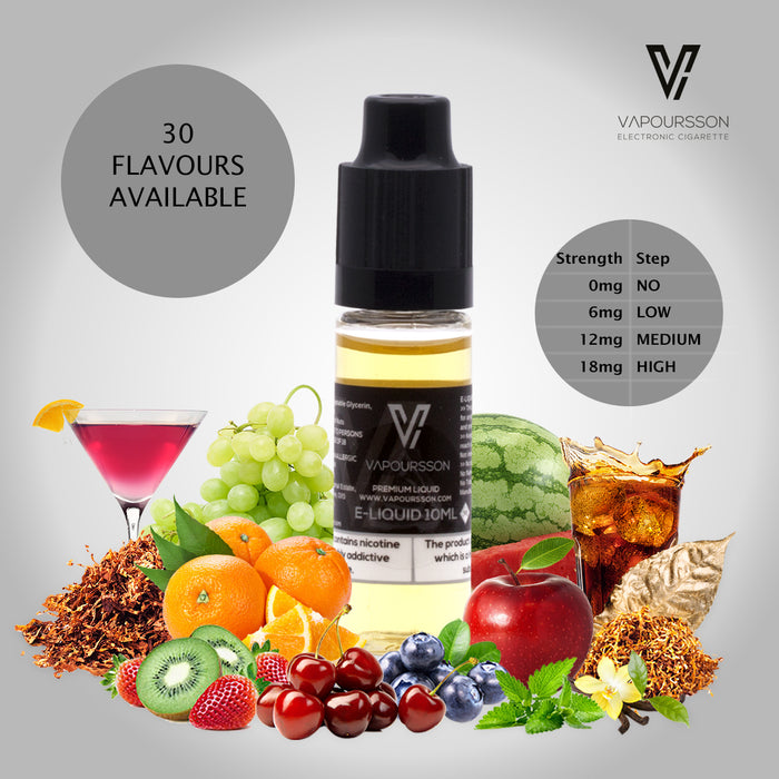 Vapoursson e-Liquid - Menthol 6mg 10ml Bottle | Cigee