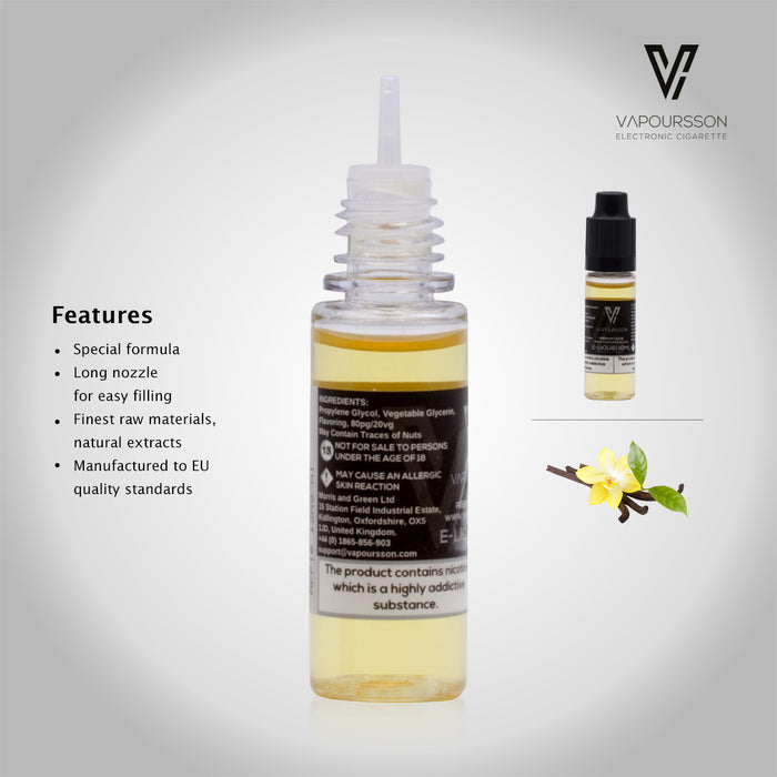 Vapoursson e-Liquid - Vanilla 18mg 10ml Bottle | Cigee