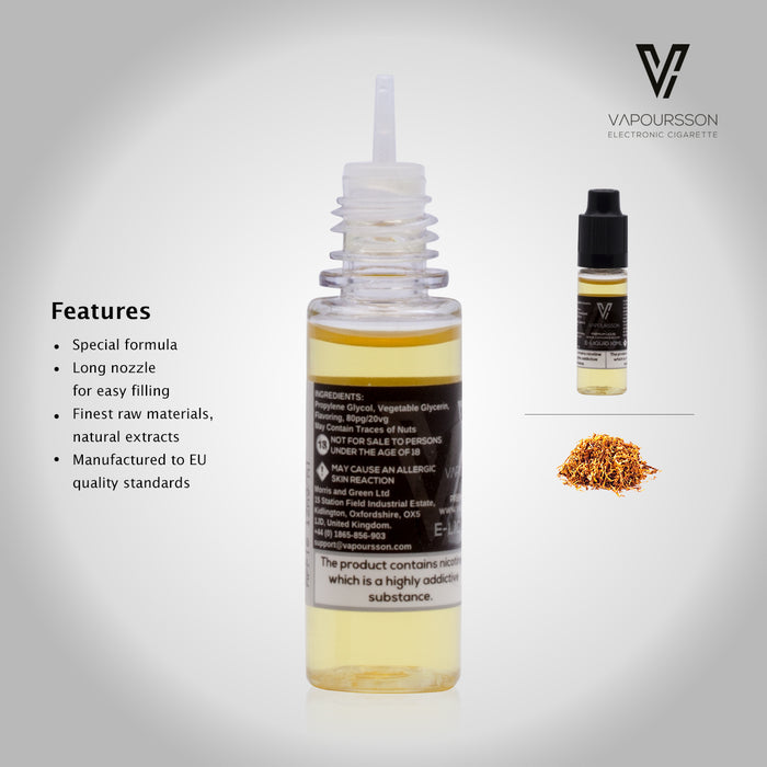 Vapoursson e-Liquid - Tobacco 6mg 10ml Bottle | Cigee