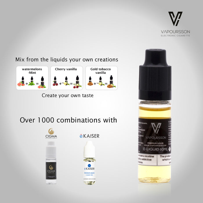 Vapoursson e-Liquid - Vanilla 6mg 10ml Bottle | Cigee