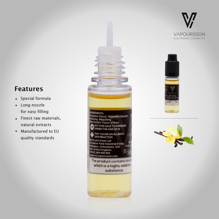 Vapoursson e-Liquid - Vanilla 6mg 10ml Bottle | Cigee