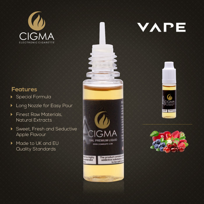 Cigma e-Liquid - Fruit Mix 12mg 10ml Bottle | Cigee