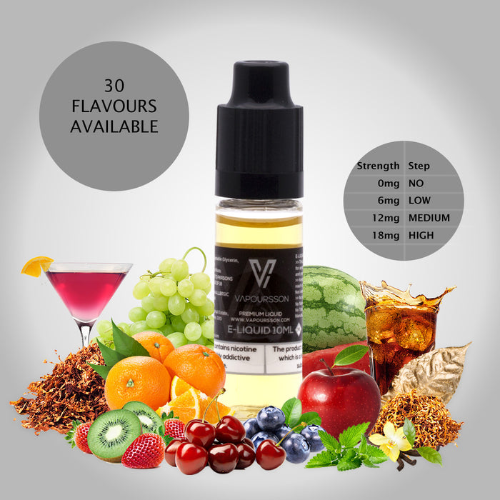 Vapoursson e-Liquid - Coffee 12mg 10ml Bottle | Cigee