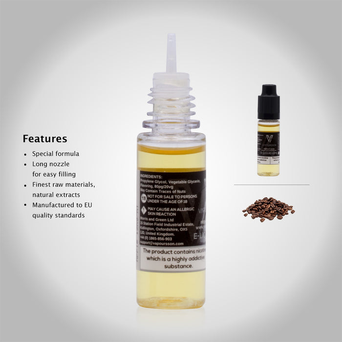 Vapoursson e-Liquid - Coffee 12mg 10ml Bottle | Cigee