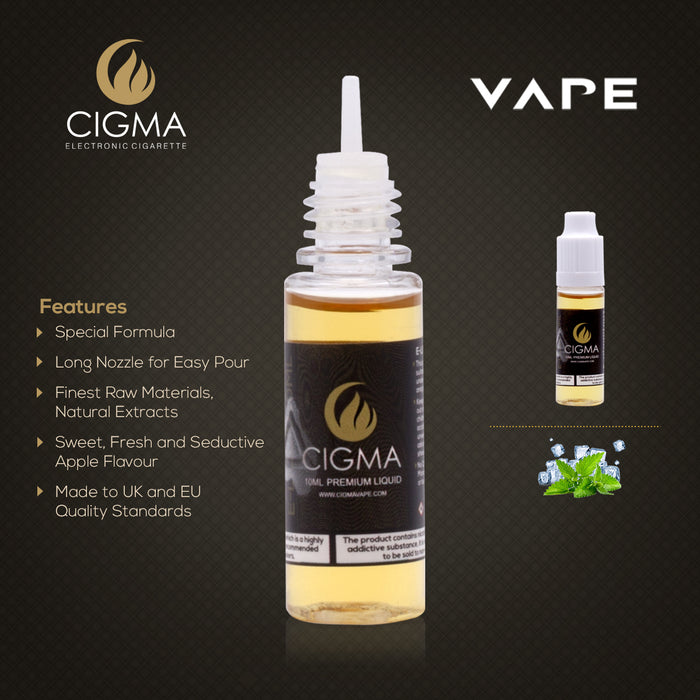 Cigma e-Liquid - Ice Mint 12mg 10ml Bottle | Cigee