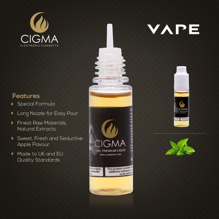 Cigma e-Liquid - Menthol 18mg 10ml Bottle | Cigee