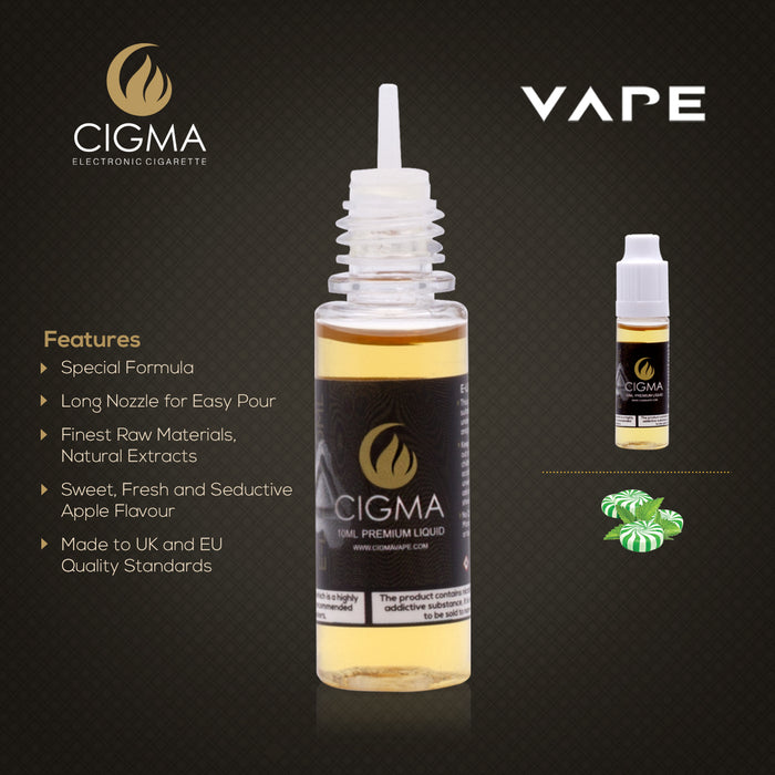 Cigma e-Liquid - Doublemint 18mg 10ml Bottle | Cigee