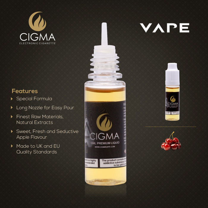 Cigma e-Liquid - Cherry 12mg 10ml Bottle | Cigee