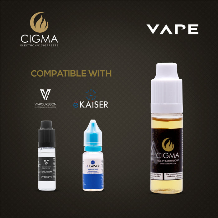 Cigma e-Liquid - Smooth Tobacco 6mg 10ml Bottle | Cigee