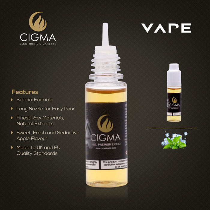 Cigma e-Liquid - Ice Mint 18mg 10ml Bottle | Cigee