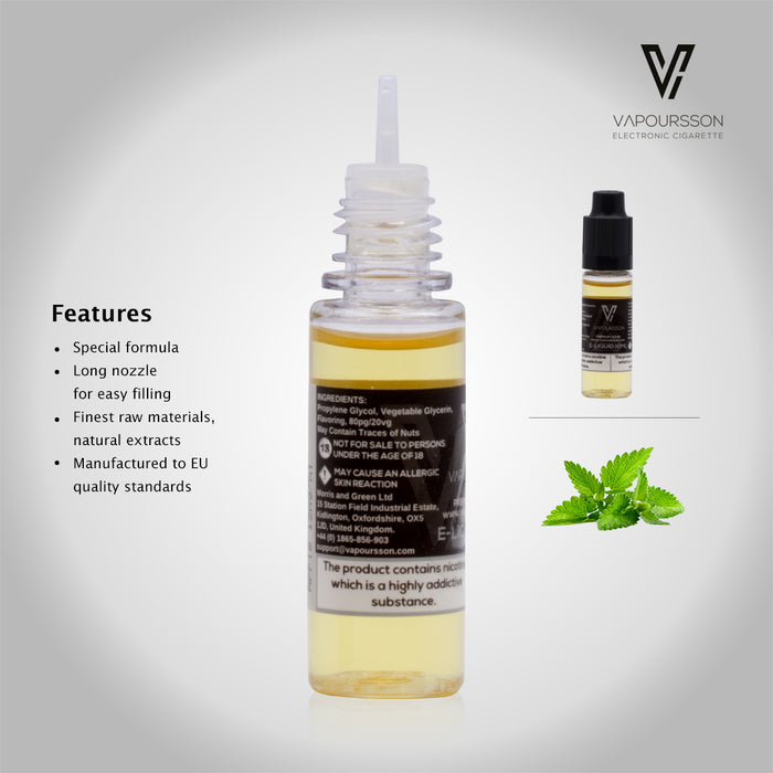 Vapoursson e-Liquid - Mint 6mg 10ml Bottle | Cigee