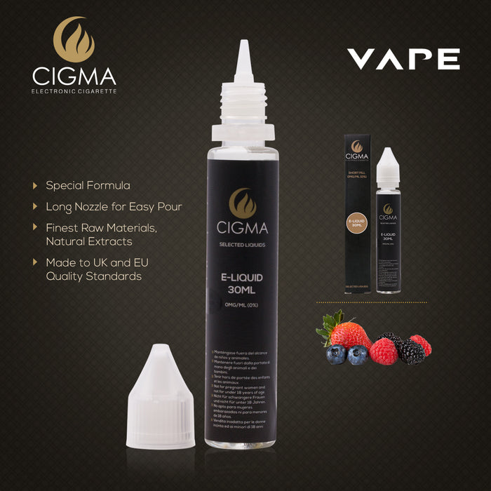 Cigma e-Liquid - Berry Mix 0mg 30ml Shortfill | Cigee
