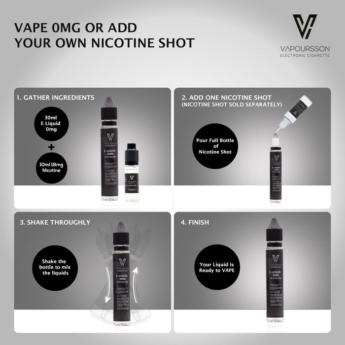 Vapoursson e-Liquid - Mango & Peach 0mg 30ml Shortfill | Cigee