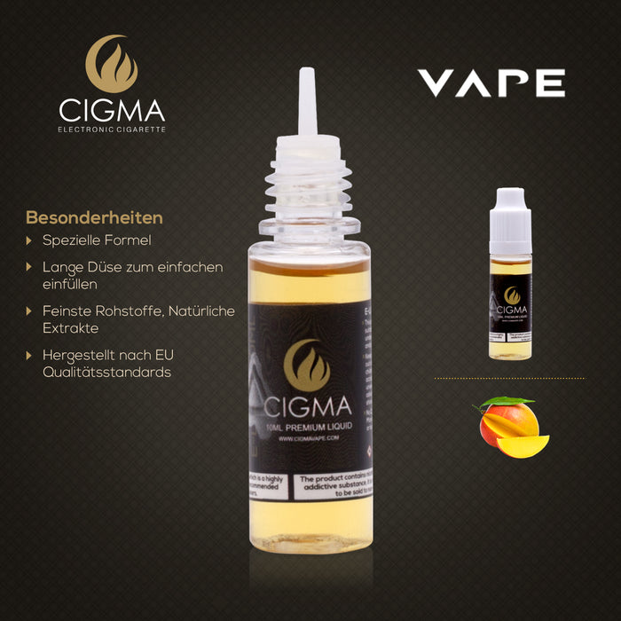 Cigma e-Liquid - Mango 12mg 10ml Bottle | Cigee