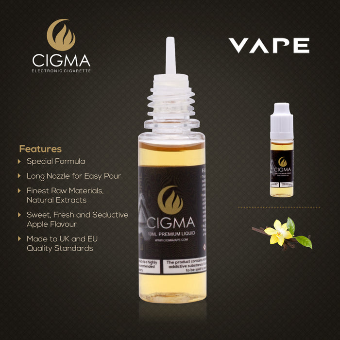 Cigma e-Liquid - Vanilla 18mg 10ml Bottle | Cigee