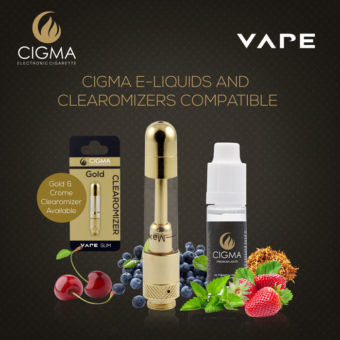 Cigma e-Cigarette Dual Slim - Refillable & Rechargeable Starter Kit | Cigee