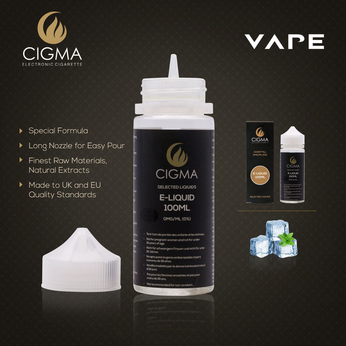 Cigma - Extra Coil Gold 5 pack + 100ml menthol + Silicon sucker