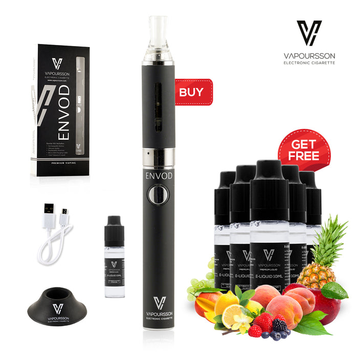 Vapoursson Envod e-Cigarette - Refillable & Rechargeable Starter Kit + CIGEE.COM Vapoursson Envod e-Cigarette - Refillable & Rechargeable Starter Kit + CIGEE.COM