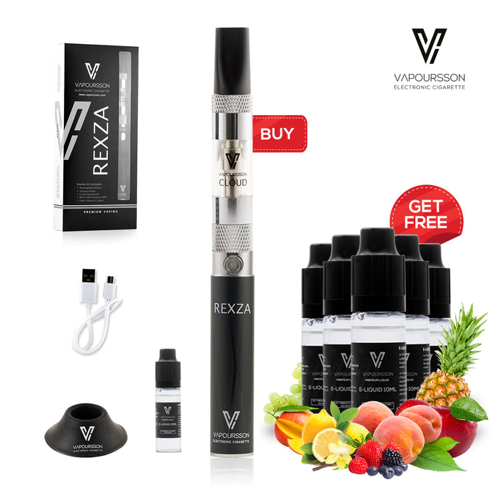 Vapoursson Rexza e-Cigarette - Refillable & Rechargeable Starter Kit + CIGEE.COM Vapoursson Rexza e-Cigarette - Refillable & Rechargeable Starter Kit + CIGEE.COM