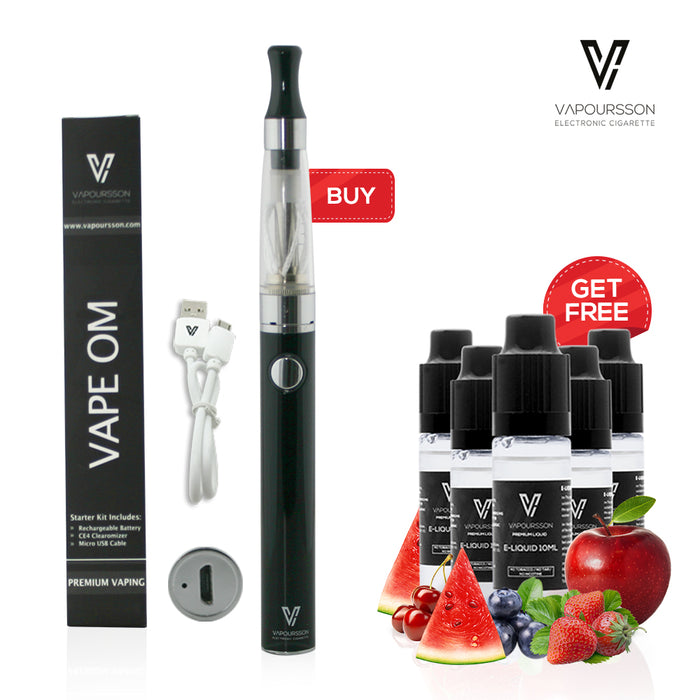 Vapoursson Vape Om e-Cigarette - Refillable & Rechargeable Starter Kit CIGEE.COM Vapoursson Vape Om e-Cigarette - Refillable & Rechargeable Starter Kit CIGEE.COM
