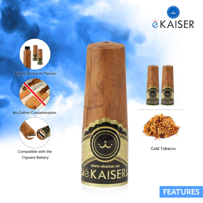 eKaiser e-Cigar Cartomizer - Vanilla 0mg x 2 Pack | Cigee