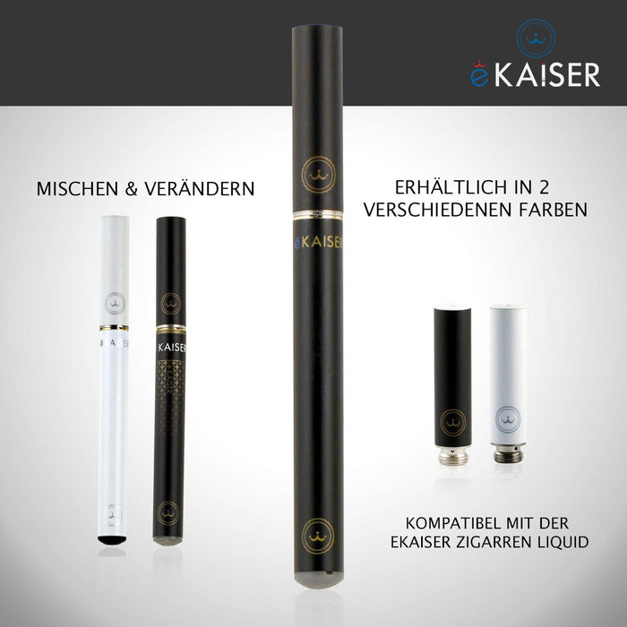 eKaiser e-Cigarette Black Cartomizer - Cigarette Tobacco 0mg x 5 Pack | Cigee