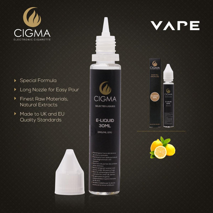 Cigma e-Liquid - Lemon Soda 0mg 30ml Shortfill | Cigee