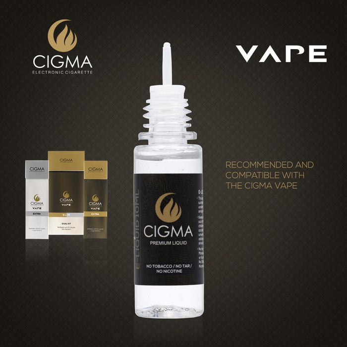 Cigma - Vape extra white + Lemon Soda 2 pack 0mg + Silicon sucker