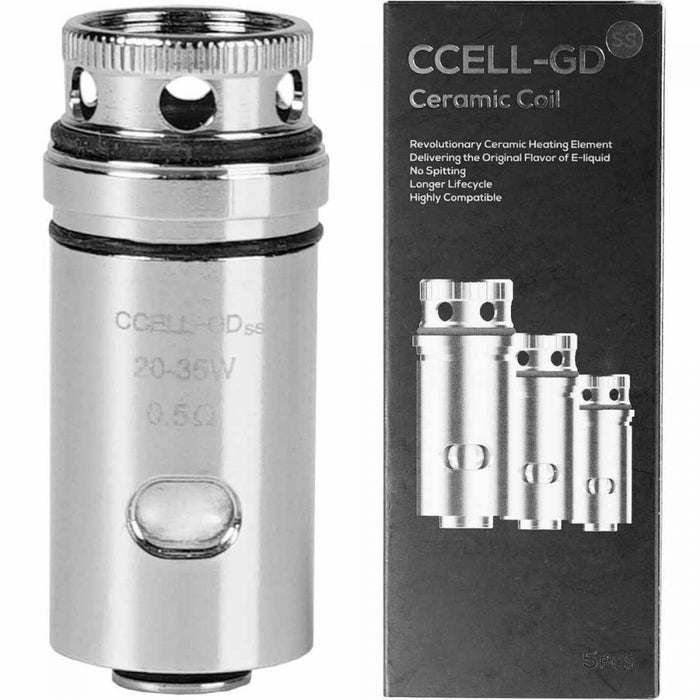 Vaporesso - CCELL-GD Ceramic - 0.5omh - 5 pack - Coils