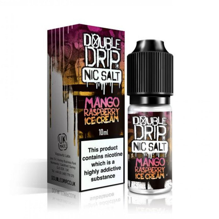 Double Drip - Nic Salt - Mango Raspberry Ice Cream - 20mg - 10ml