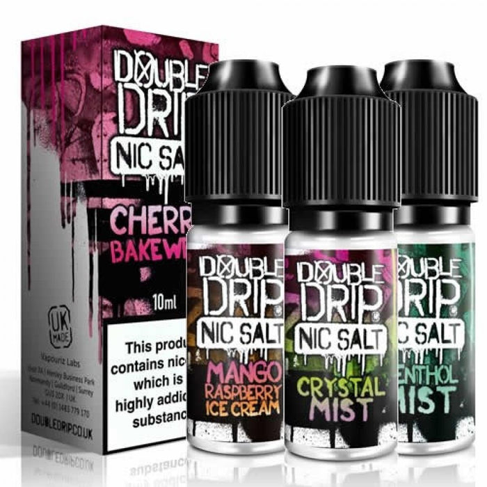 Double Drip - Nic Salt - Mango Raspberry Ice Cream - 10mg - 10ml