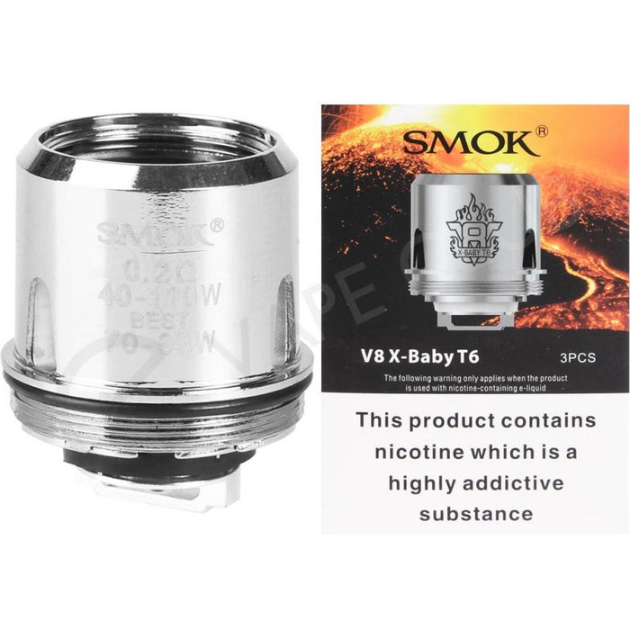 Smok TFV8 X-Baby Coils - 3 Pack [T6 Core]