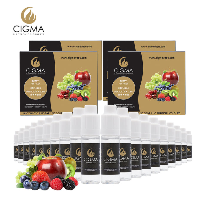 Berry mix 5 pack Liquid CIGMA 5 Pack bundle
