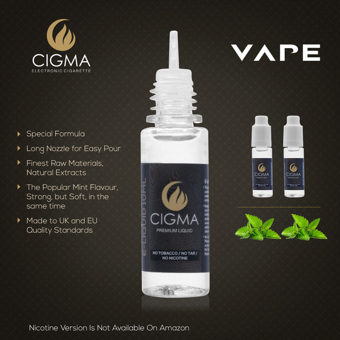 Cigma e-Liquid - Mango 0mg 10ml Bottle x 2 Pack | Cigee