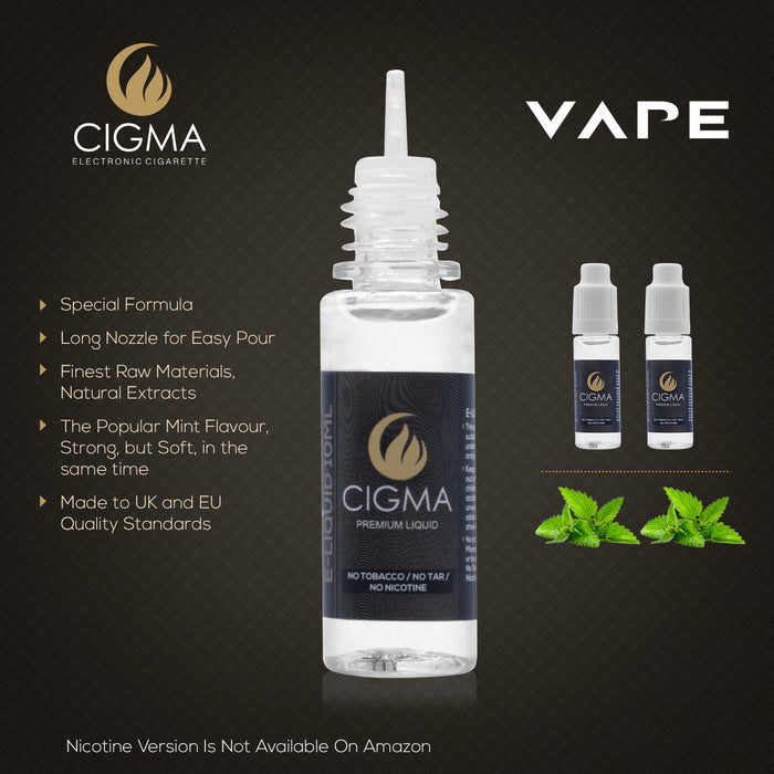 Cigma e-Liquid - Pineapple 0mg 10ml Bottle x 2 Pack | Cigee