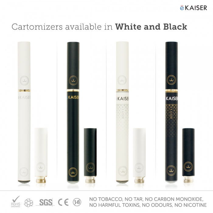 eKaiser Black e-Cigarette - Pre-filled & Rechargeable Starter Kit | Cigee