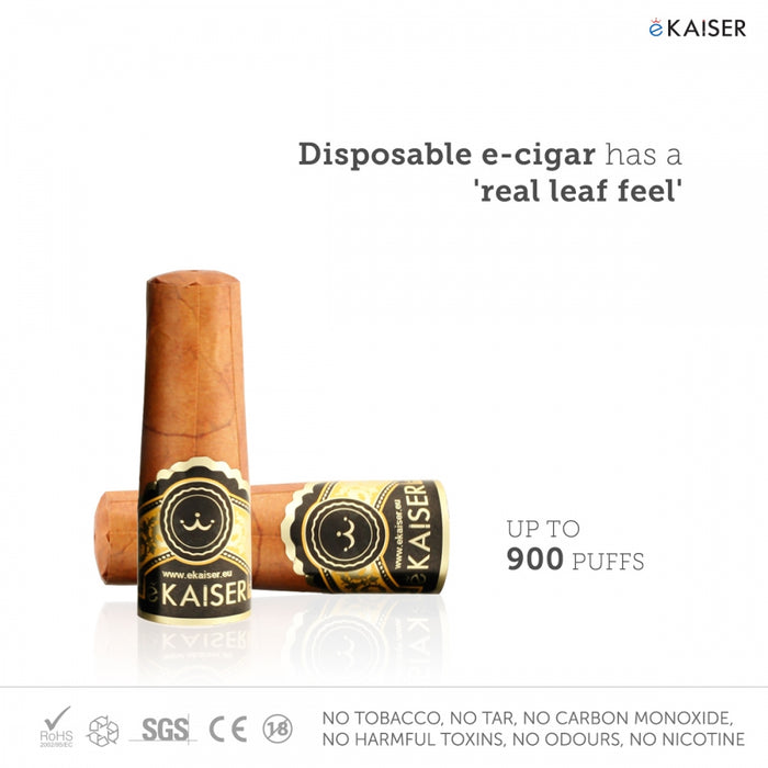eKaiser e-Cigar Cartomizer - Gold Tobacco 0mg x 2 Pack | Cigee