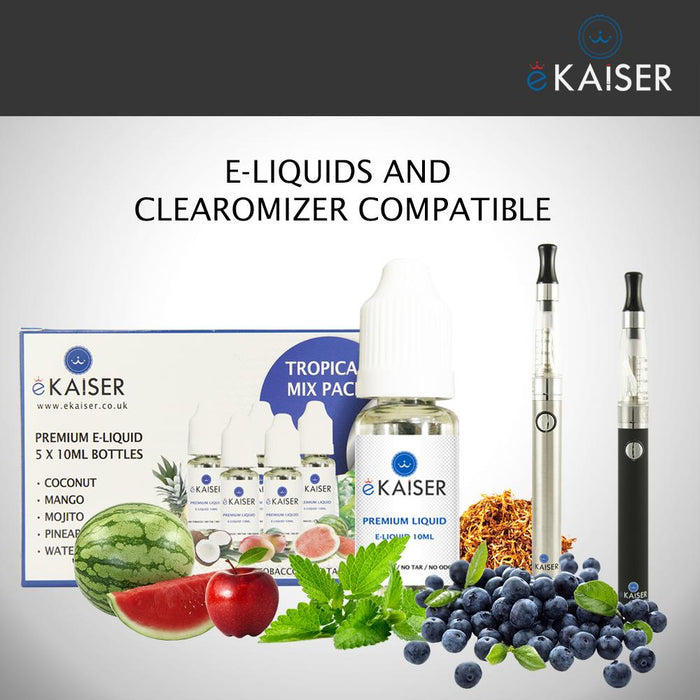 eKaiser e-Liquid - Tropical Pack 0mg 10ml Bottle x 5 Pack | Cigee