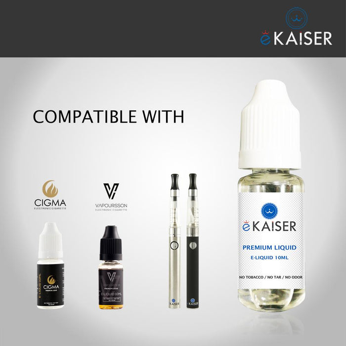 eKaiser e-Liquid - Tropical Pack 0mg 10ml Bottle x 5 Pack | Cigee