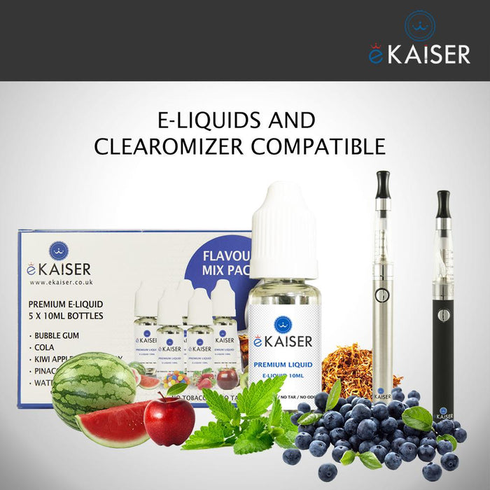eKaiser e-Liquid - Flavour Pack 0mg 10ml Bottle x 5 Pack | Cigee