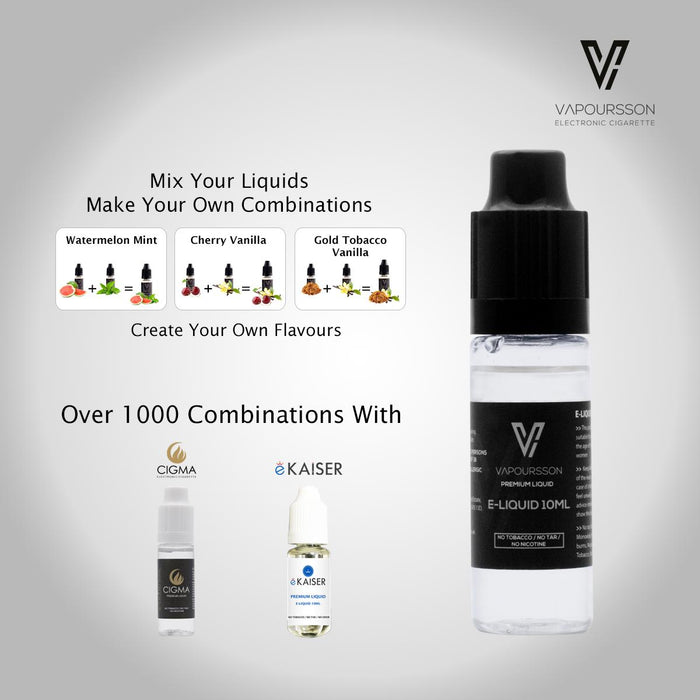 Vapoursson e-Liquid - Double Mint 0mg 10ml Bottle x 2 Pack | Cigee