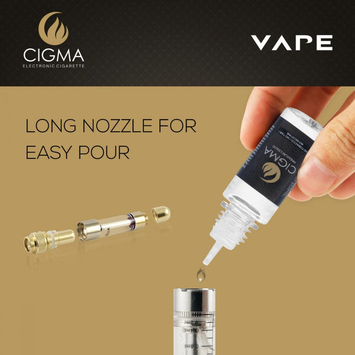 Cigma e-Liquid - Worldwide Tobacco Mix 0mg 10ml Bottle x 5 Pack | Cigee