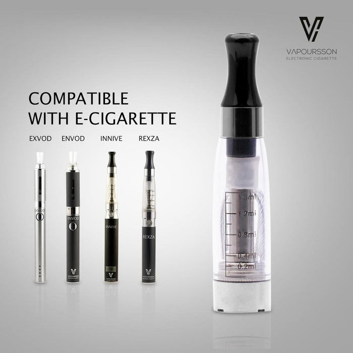 Vapoursson CE4 Clearomizer for e-Cigarettes | 5 Pack | Cigee