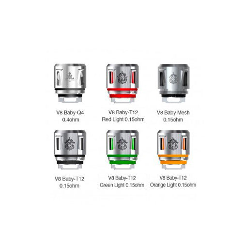 SMOK TFV8 Baby Coils - 5 Pack [T12 Core] LED
